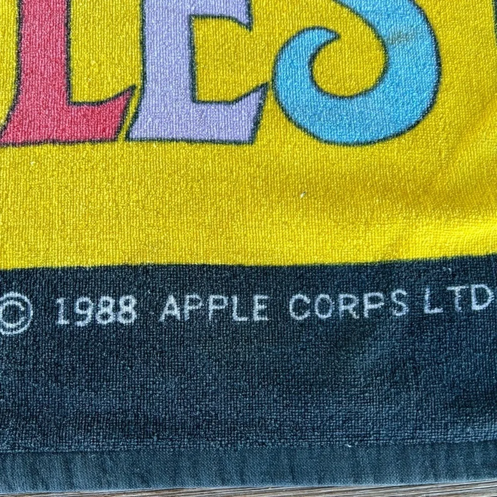 VTG Jay Franco The Beatles Warhol Style Beach Towel Colorful Pop Art 30x60 FLAWS